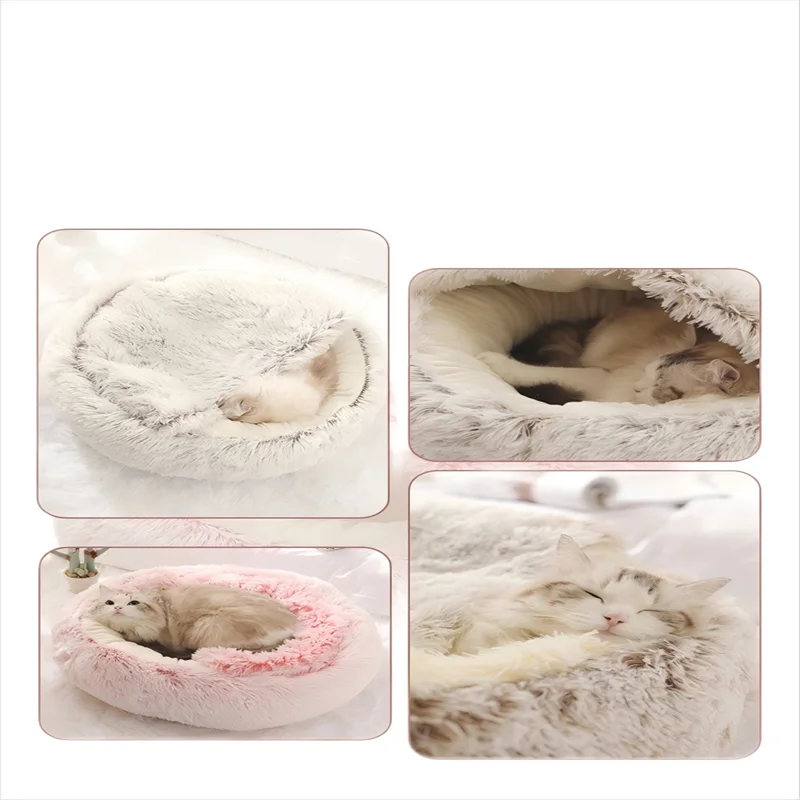 Autumn & Winter Soft Plush Pet Bed